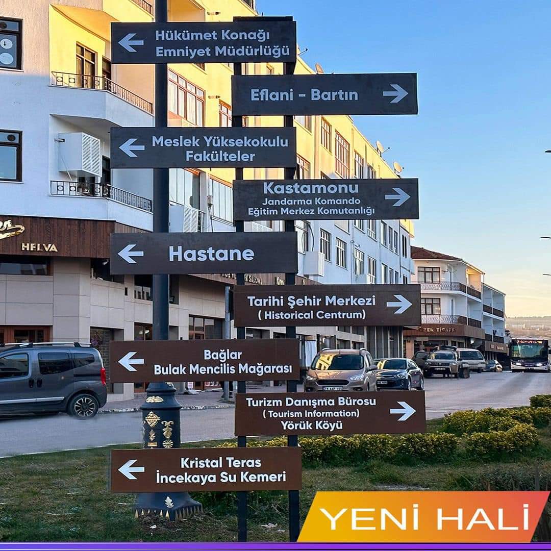 Safranbolu Yeni Tabelalarla estetik bir görüntüye kavuştu.