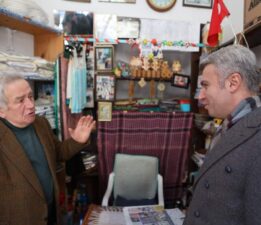 Şaban Arda Yazıcı Eski Çarşıda Ziyaretlerde bulundu