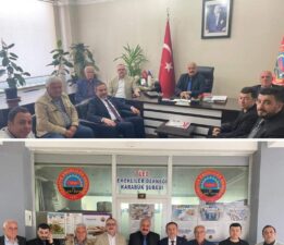 KESKİNKILIÇ, KARABÜK EMEKLİLER CEMİYETİNİ ZİYARET ETTİ.