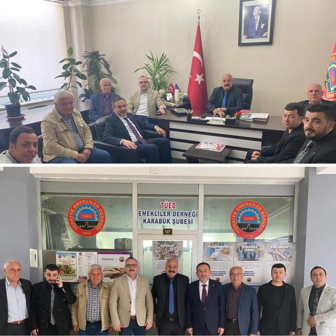 KESKİNKILIÇ, KARABÜK EMEKLİLER CEMİYETİNİ ZİYARET ETTİ.