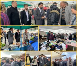 AK Parti Karabük Birinci Sıra Milletvekili Adayı Av.Cem Şahin Pazar Ziyaretinde Bulundu.