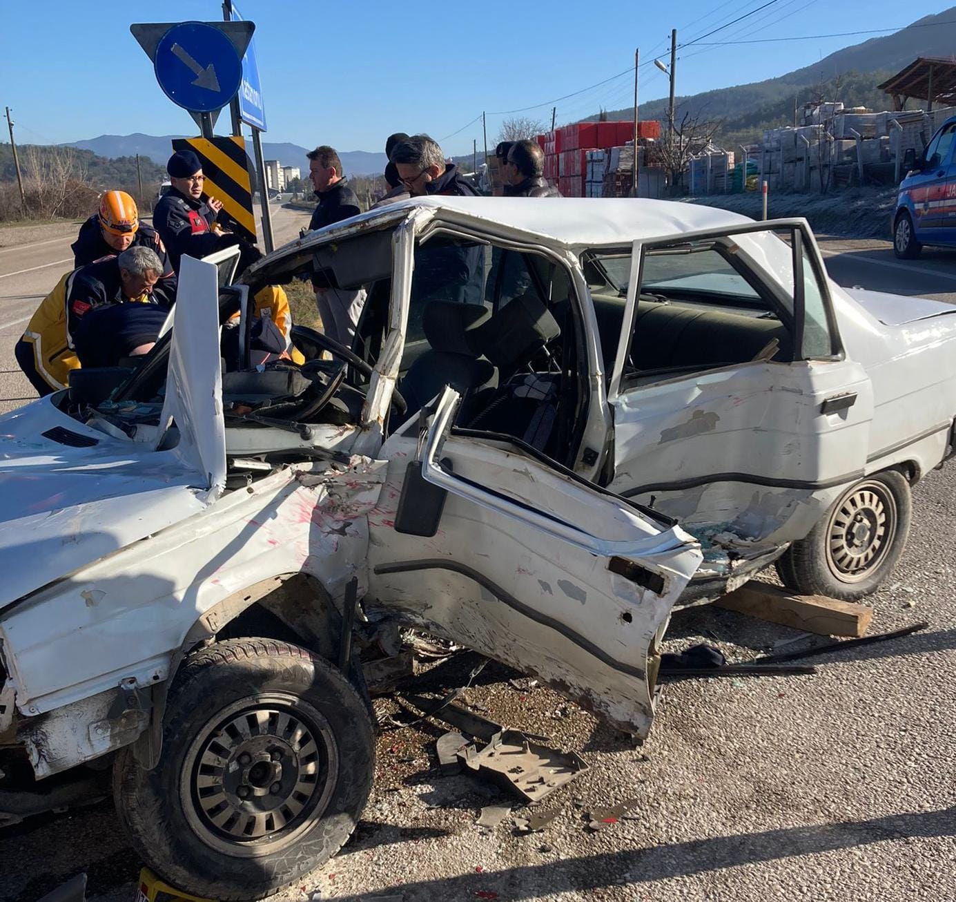 Safranbolu’da Meydana Gelen Kazada 2 Kişi Yaralandı.