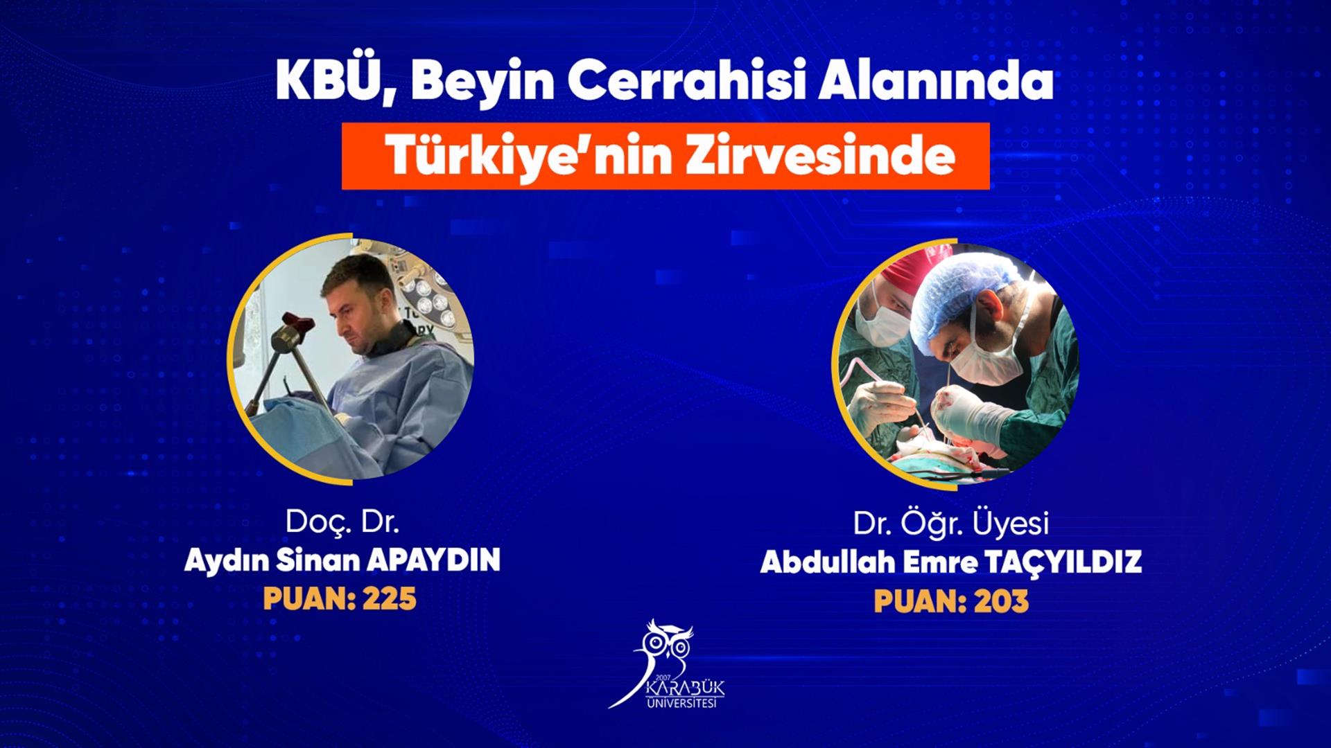 Karabük’ten Yükselen Büyük Başarı: KBÜ’lü Beyin Cerrahları Türkiye’de İlk 5’te