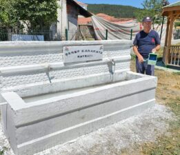 Eflanili Hayırsever iş insanı Şeref Karakaya Memleketine 75 çeşme yaptırdı.