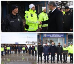 Vali Yavuz, Yılın Son Günü Polis-Jandarma Noktalarını Denetledi