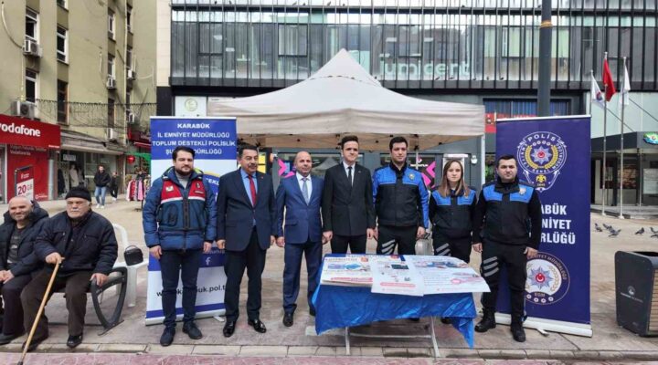 Karabük’te dolandırıcılığa karşı bilgilendirme stantları kuruldu