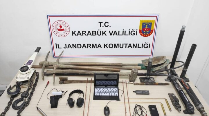 Karabük’te jandarmadan kaçak kazı ve uyuşturucu operasyonu